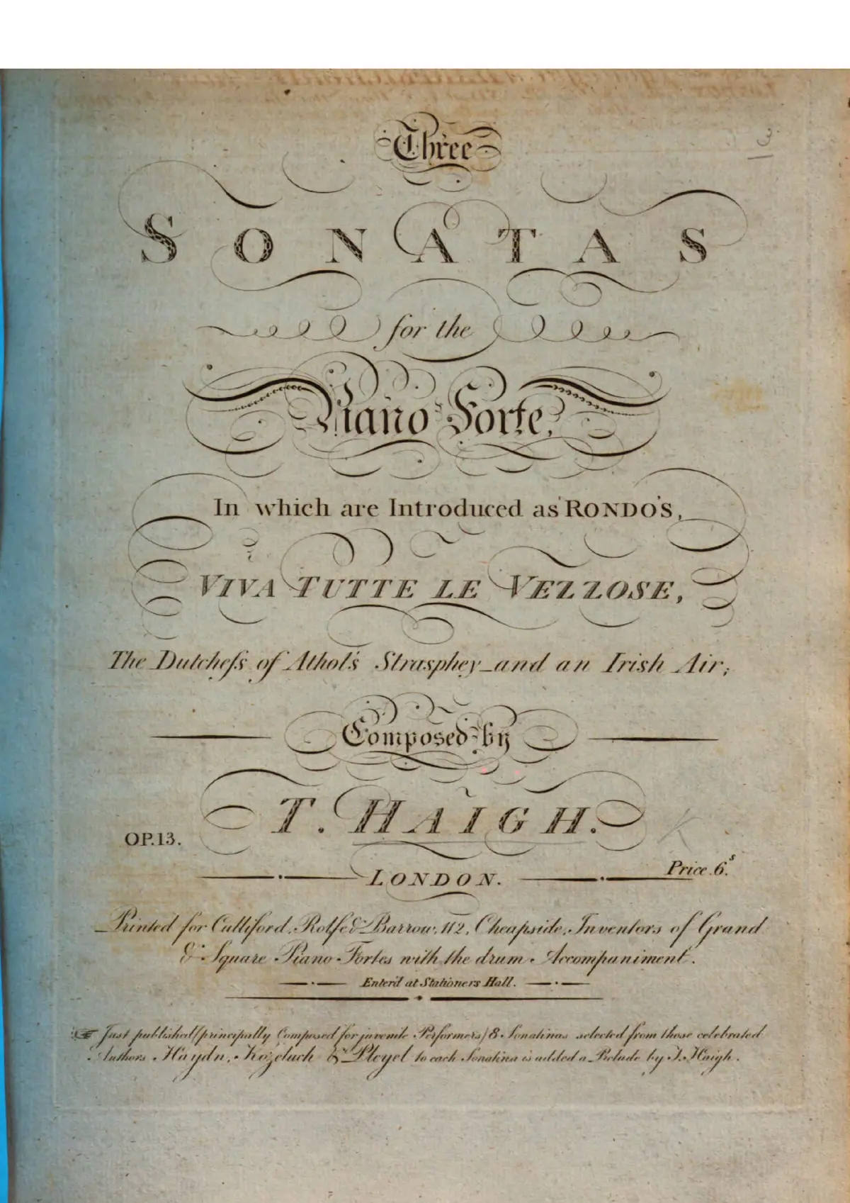 3 Piano Sonatas - Page 1