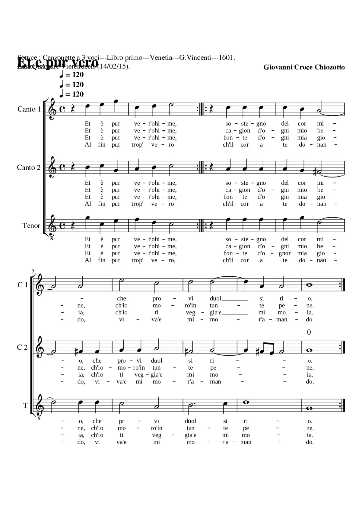 Et è pur vero - Page 1