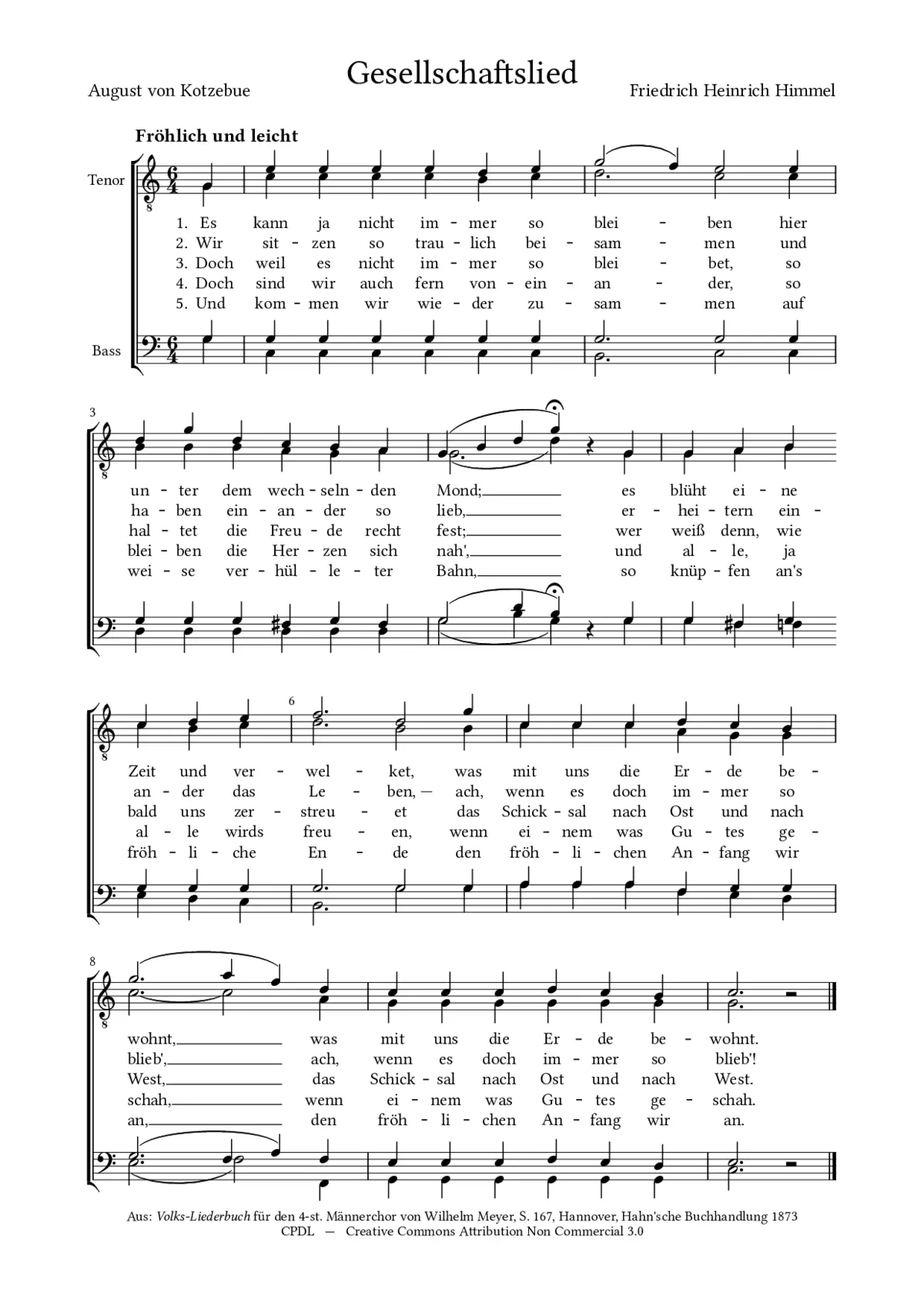 Gesellschaftslied - Page 1