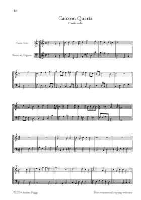 Canzon à canto solo