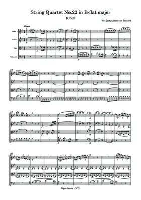 String Quartet No.22 in B-flat major, K.589
