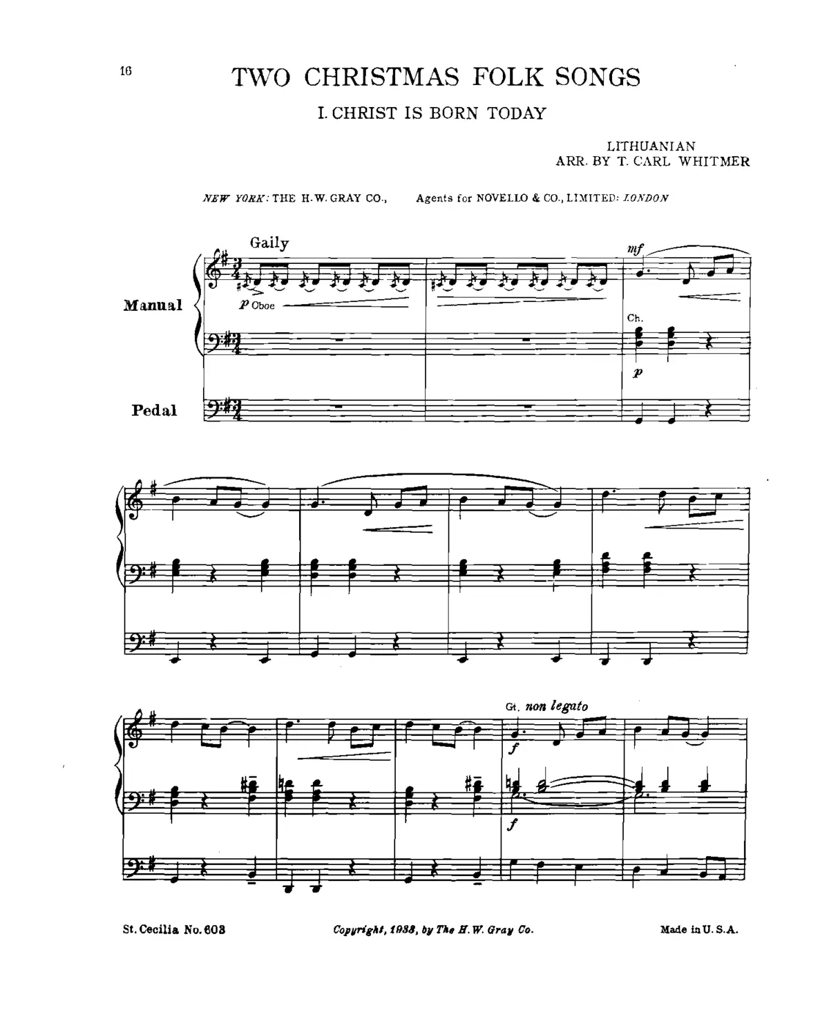 2 Christmas Folk Songs - Page 1