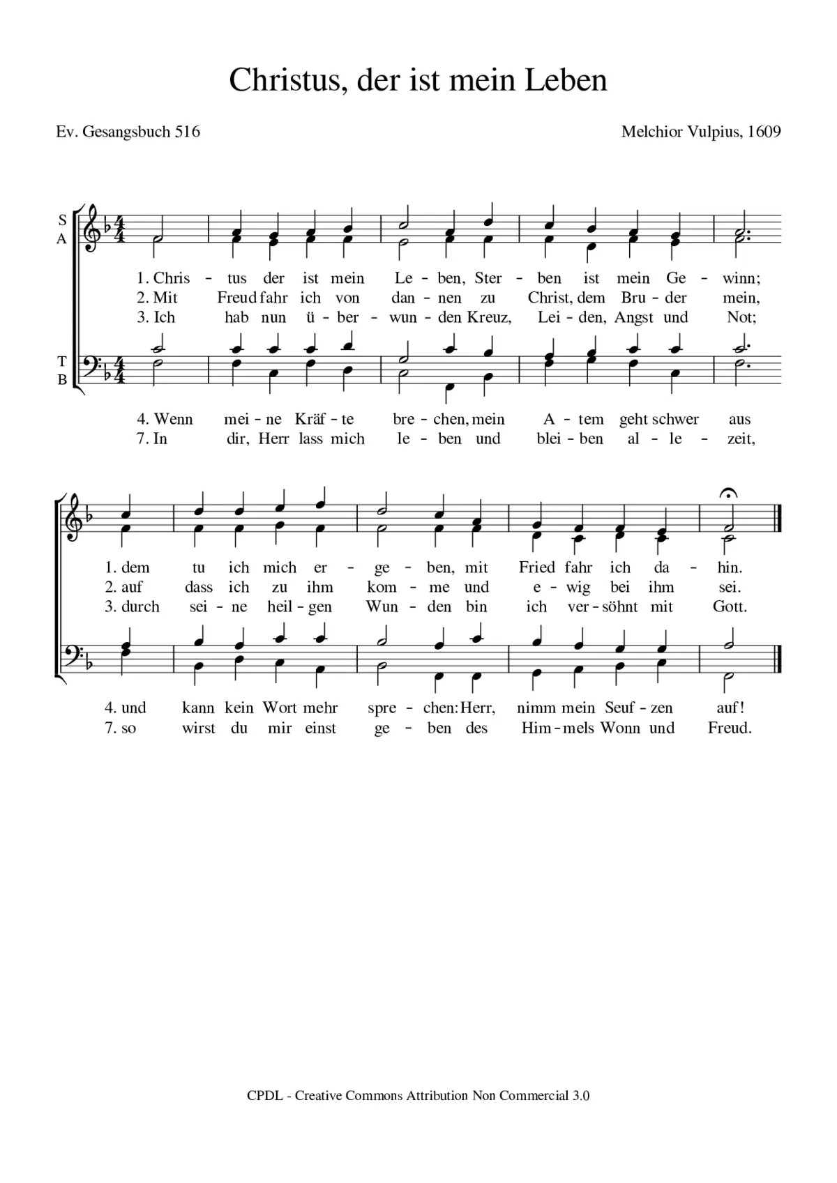Christus, der ist mein Leben - Page 1