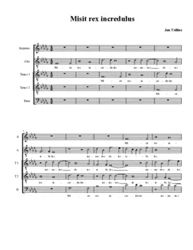 Misit rex incredulus