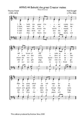 Behold, the great Creator makes