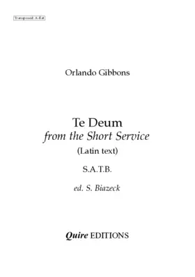 Te Deum (Short Service)