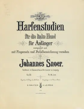 20 Harfenstudien für die linke Hand