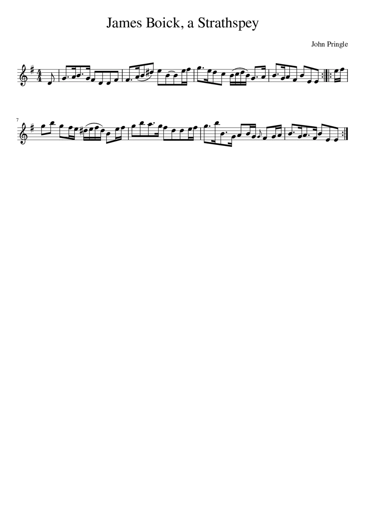 James Boick a Strathspey - Page 1