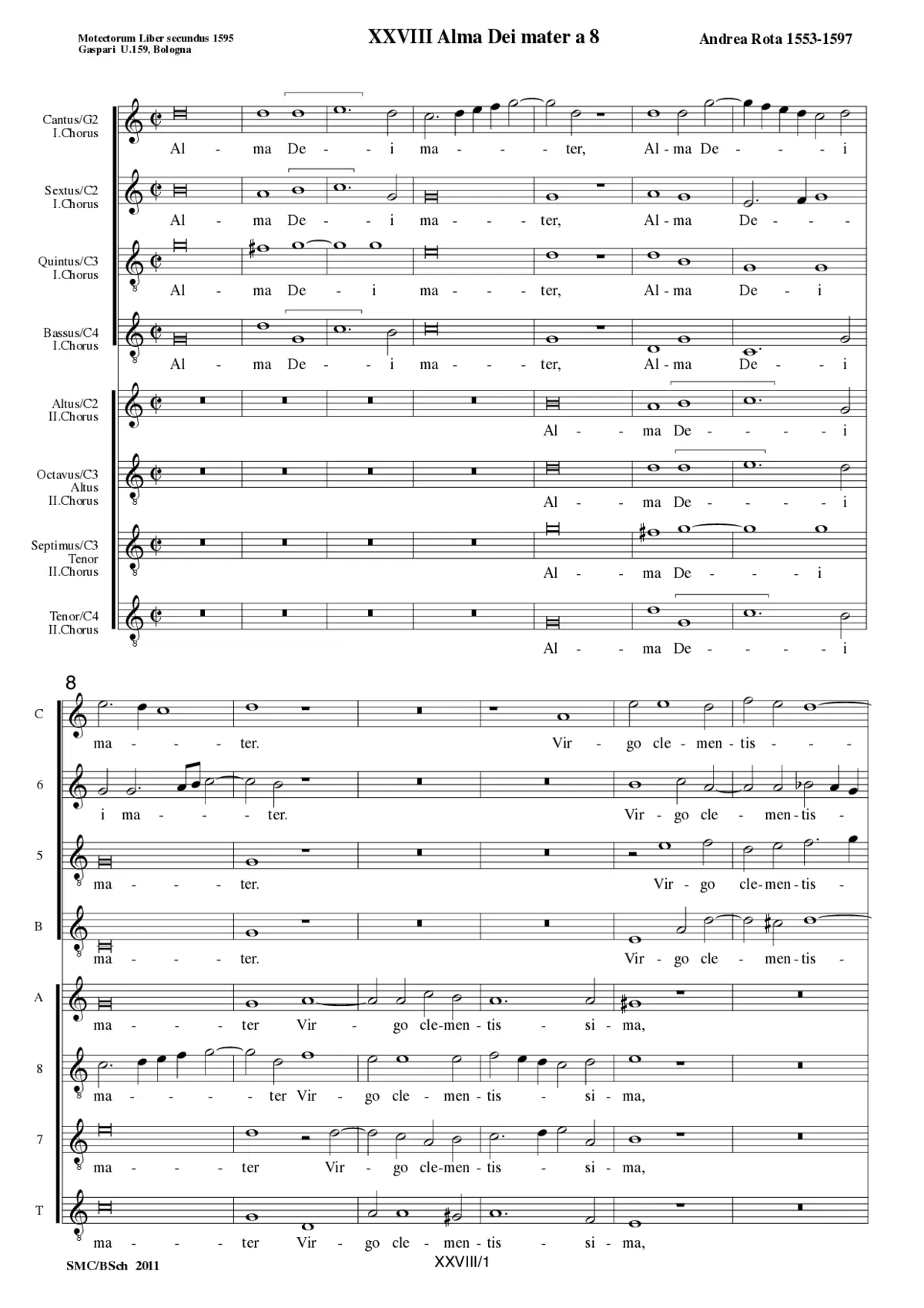 Alma Dei mater a 8 - Page 1