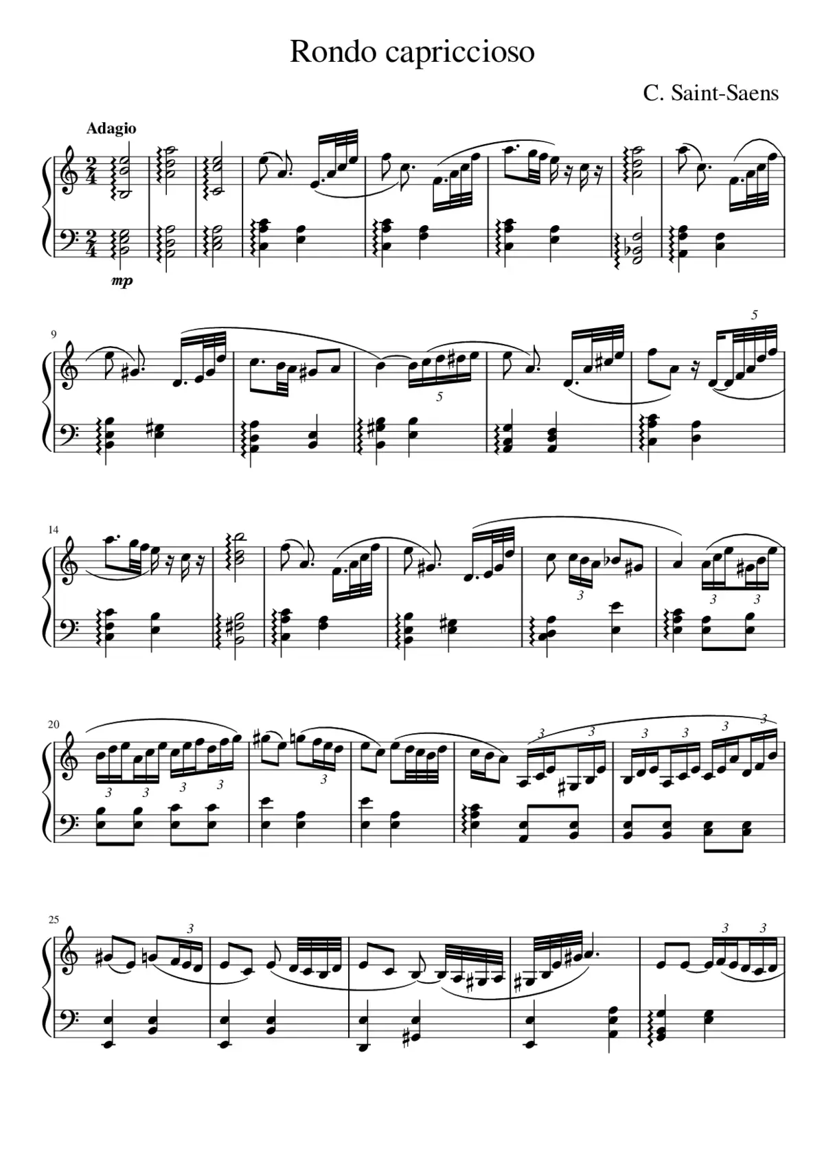 Introduction et rondo capriccioso Op.28 - Page 1