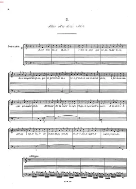 Allor ch'io dissi addio