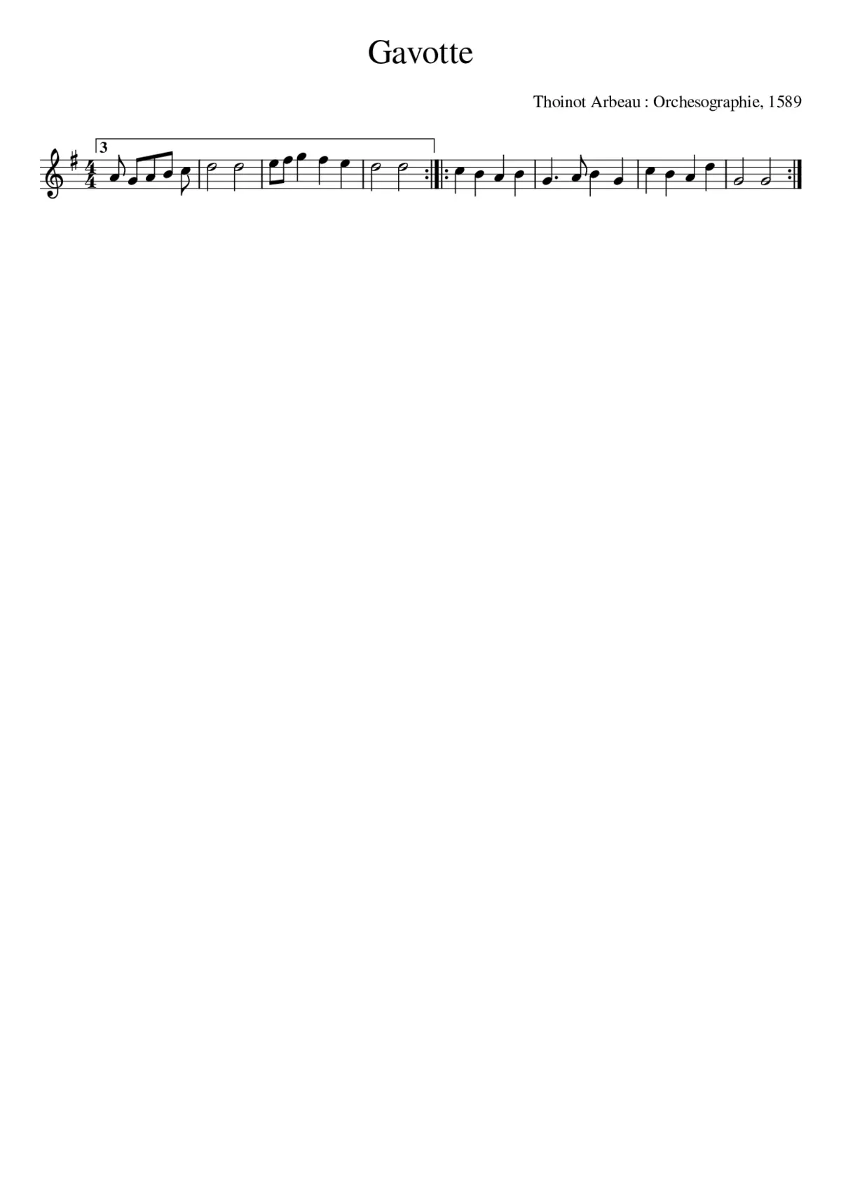 Gavotte - Page 1