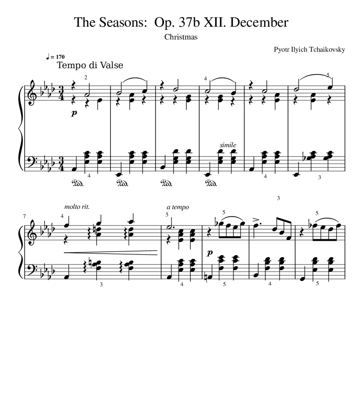 The Seasons Op.37a - Page 1