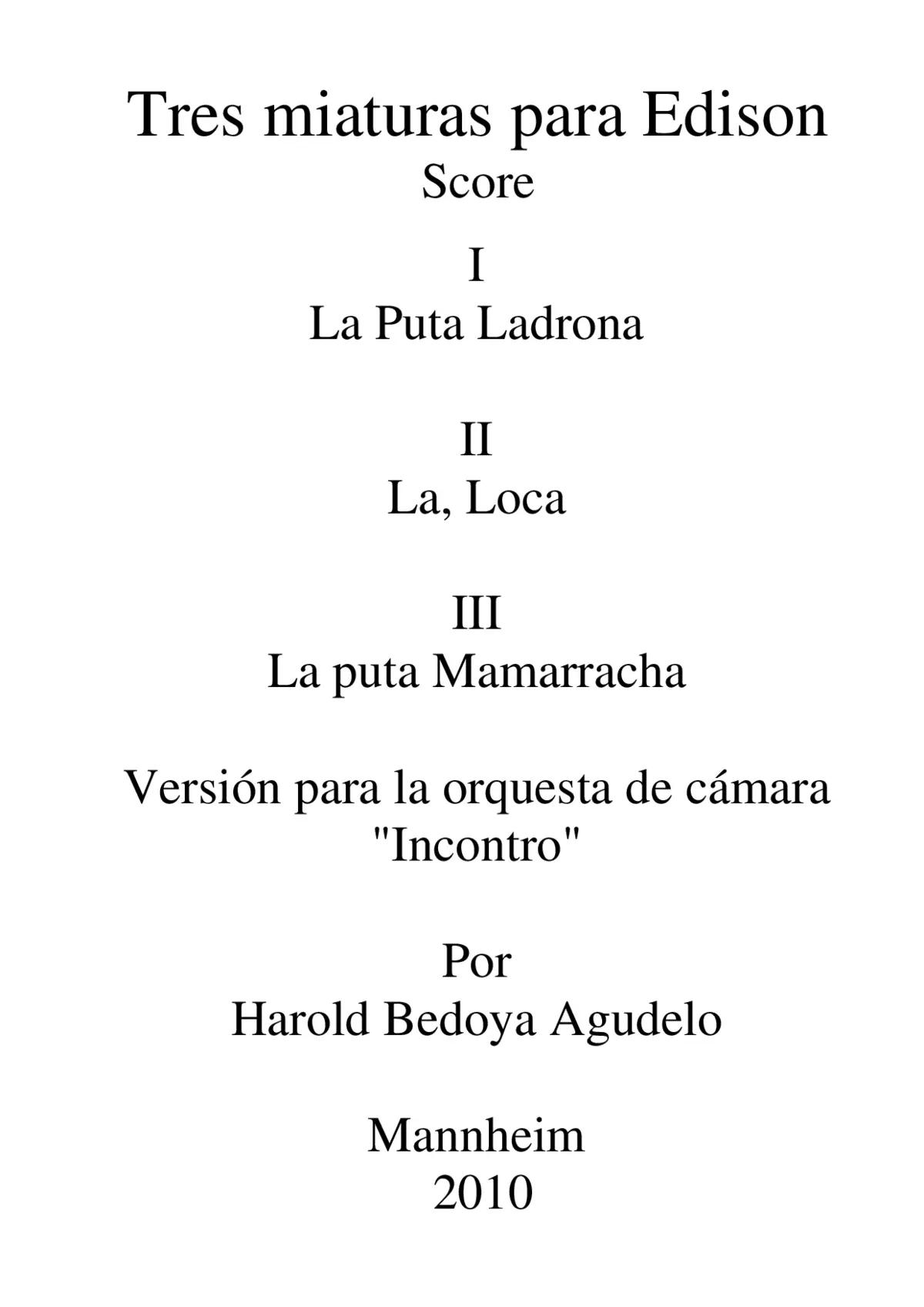 3 Miaturas para Edison - Page 1