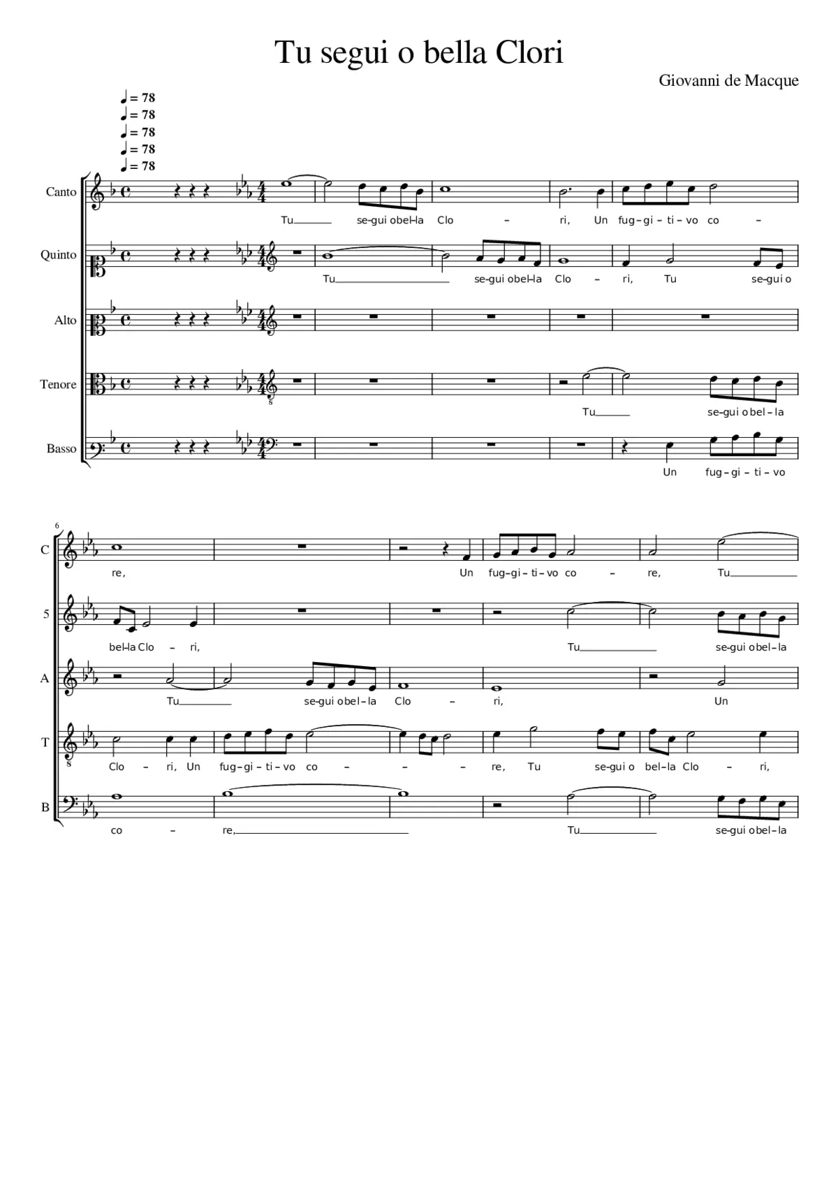 Tu segui o bella Clori - Page 1