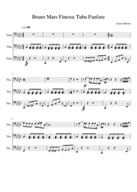 Bruno Mars Finesse Tuba Fanfare