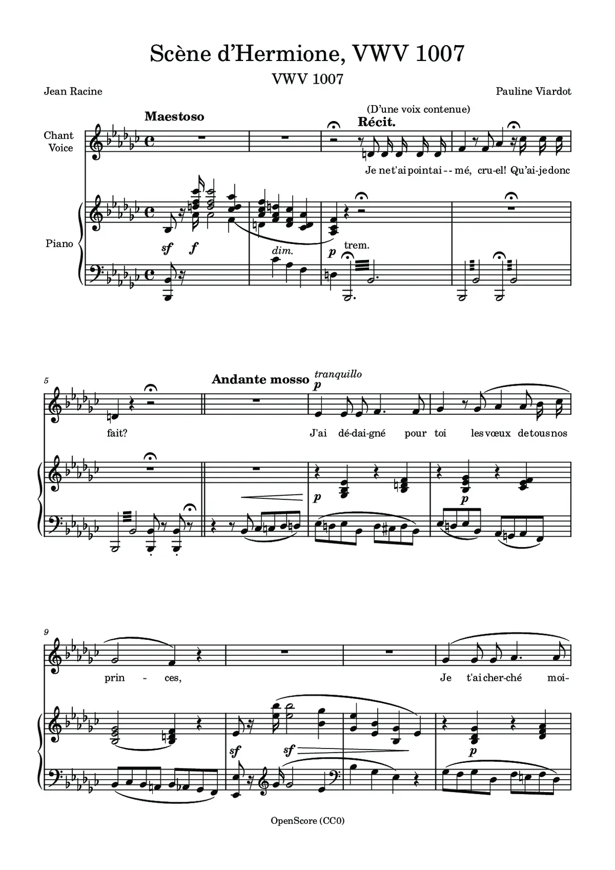 Scène d’Hermione, VWV 1007 - Page 1