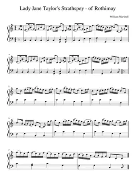 Lady Jane Taylor's Strathspey - of Rothimay