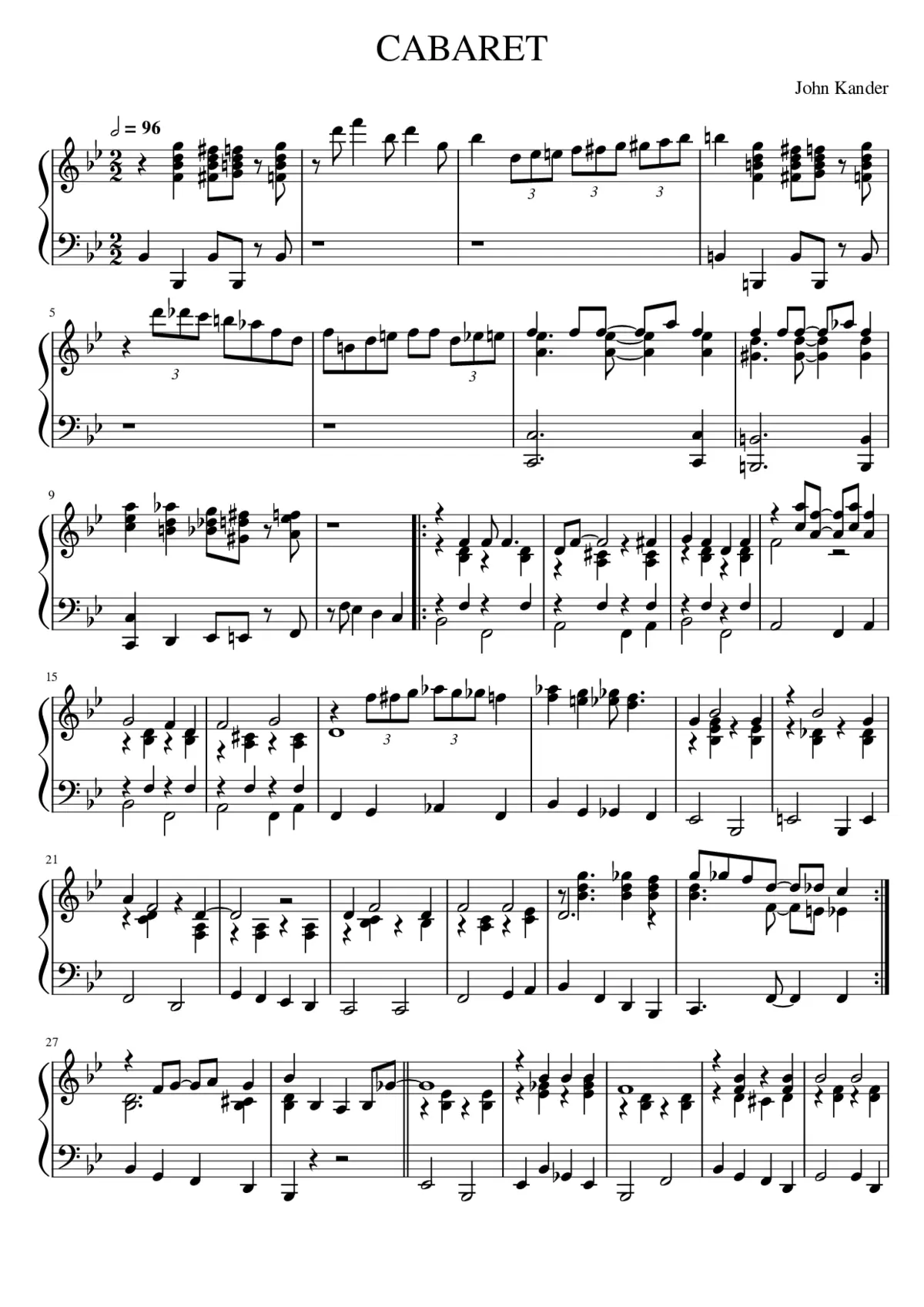 Cabaret - Page 1
