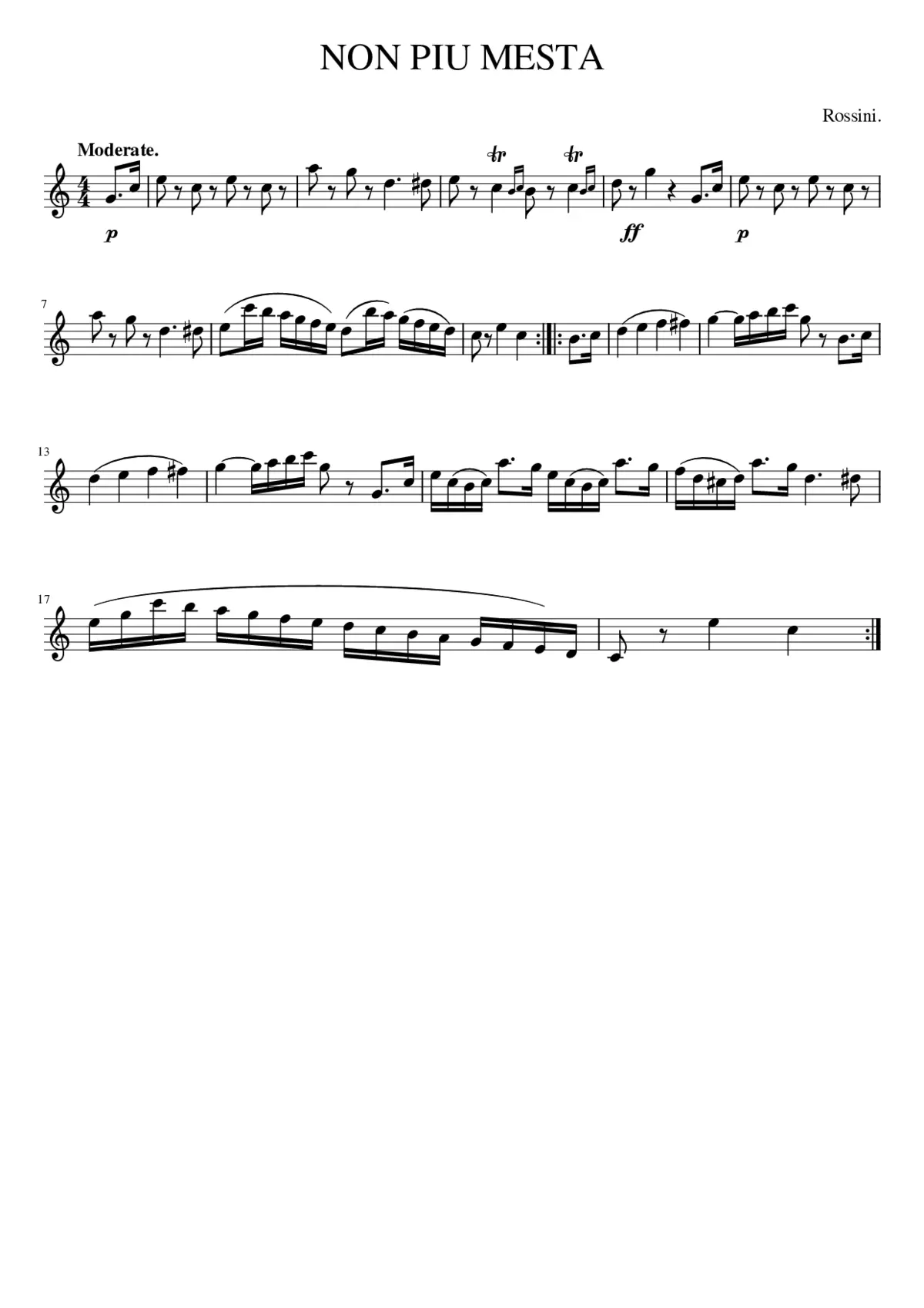 NON PIU MESTA - Page 1