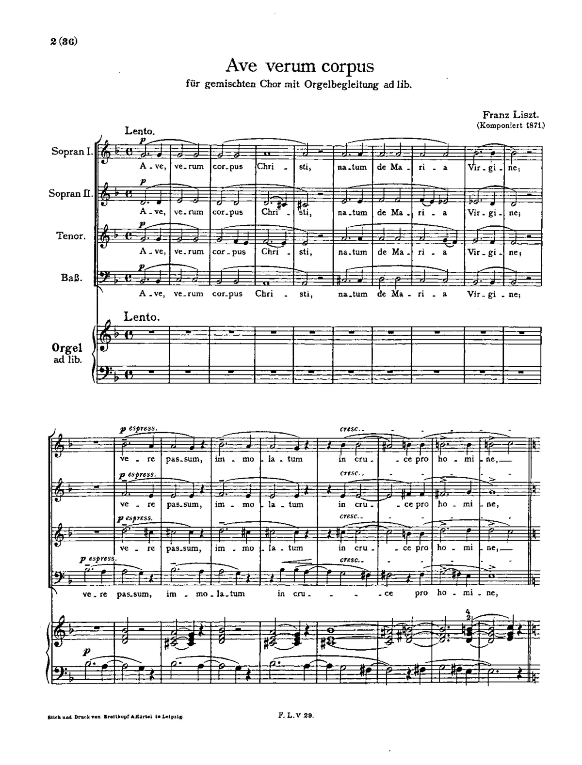 Ave verum corpus - Page 1