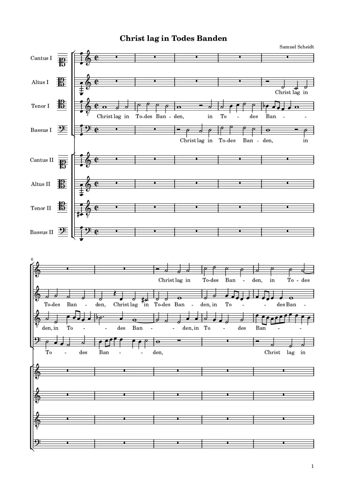 Christ lag in Todes Banden - Page 1