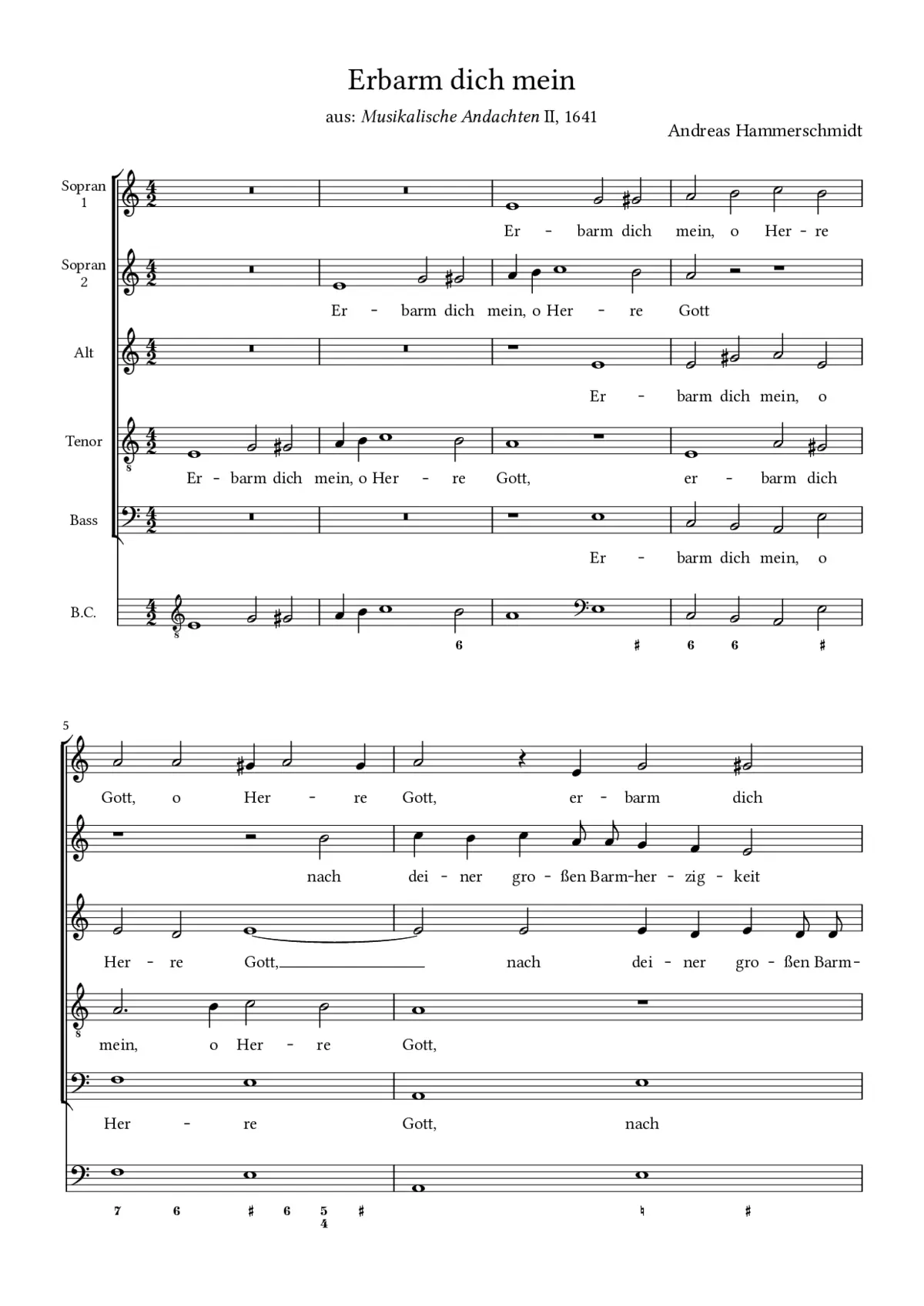 Erbarm dich mein - Page 1