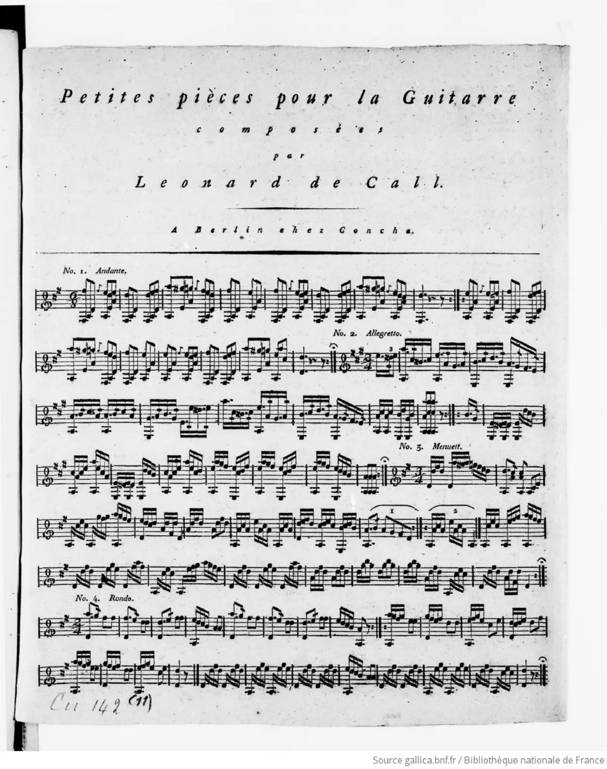 10 Petites Pièces pour la Guitarre - Page 1