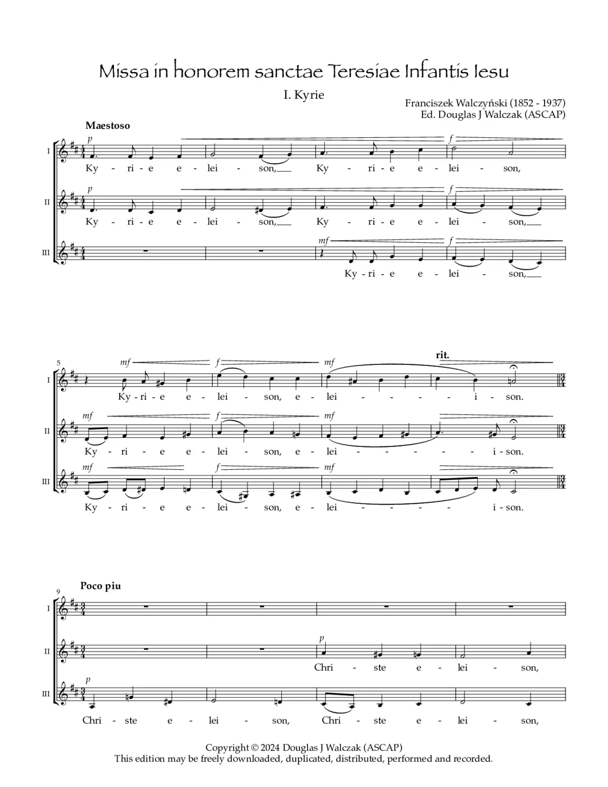 Missa in honorem sanctae Teresiae Infantis Iesu - Page 1