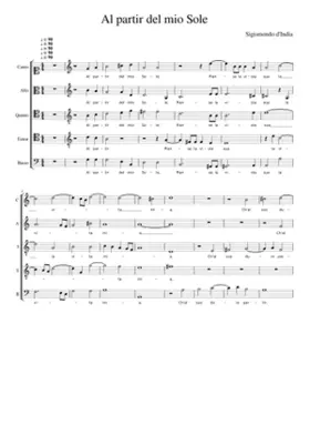 Al partir del mio Sole