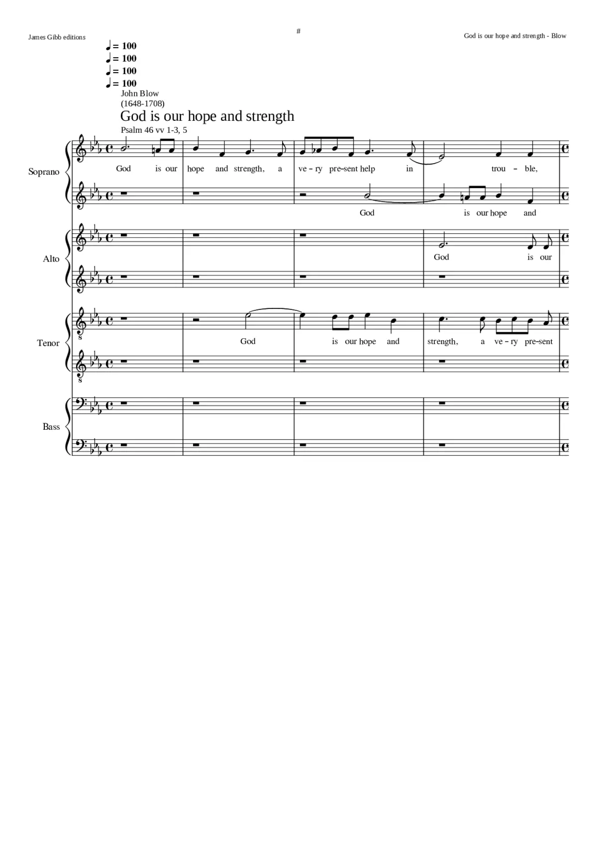 God is our hope and strength - Page 1