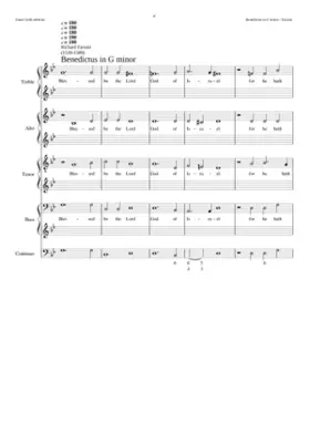 Benedictus in G minor