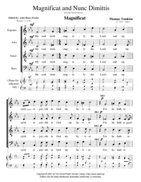 Magnificat and Nunc dimittis from The Second Service