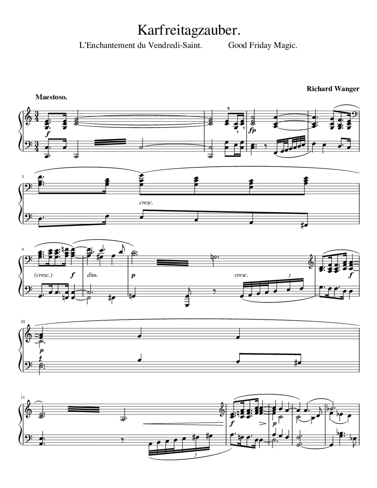 Parsifal WWV 111 - Page 1