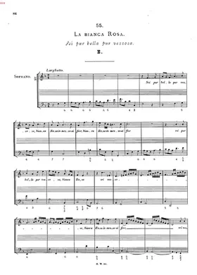 La bianca rosa, HWV 160c