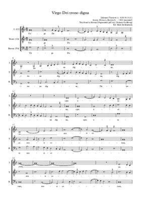 Virgo Dei trono digna