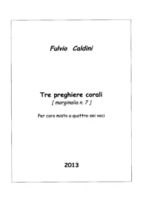 Tre preghiere corali