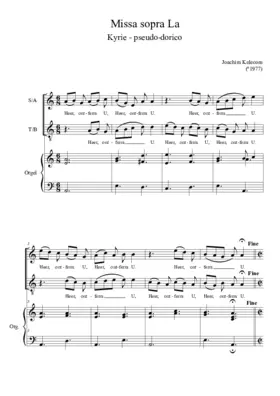 Missa sopra La