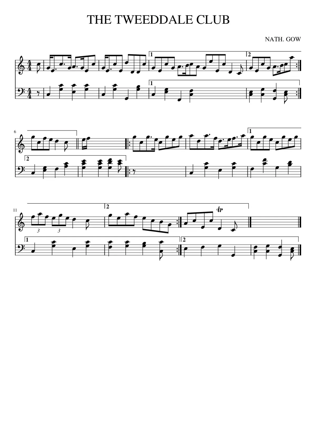 the TWEEDDALE CLUB - Page 1