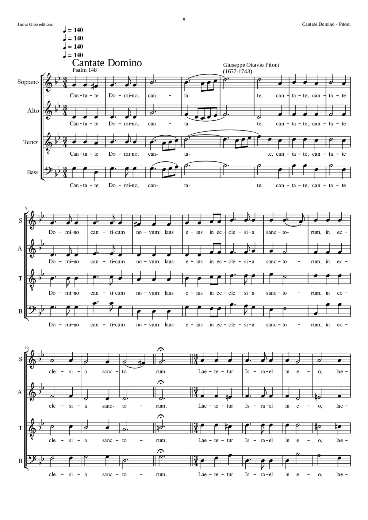 Cantate Domino - Page 1