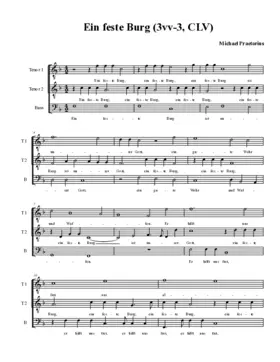 Ein feste Burg (3vv-3,CLV)