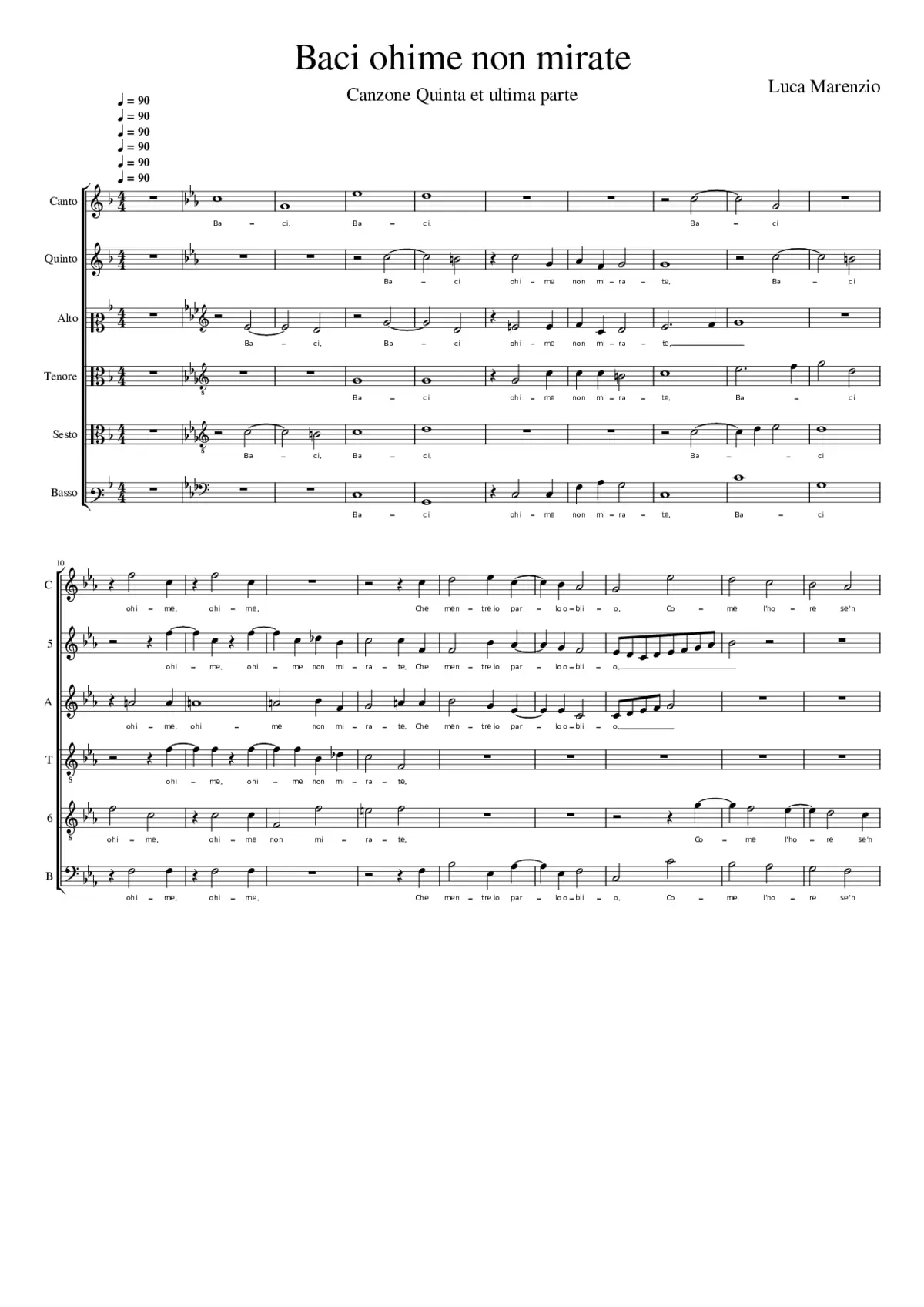 Baci ohime non mirate - Page 1