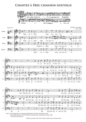 Pseaume 149 - Chantez a Dieu chanson nouvelle