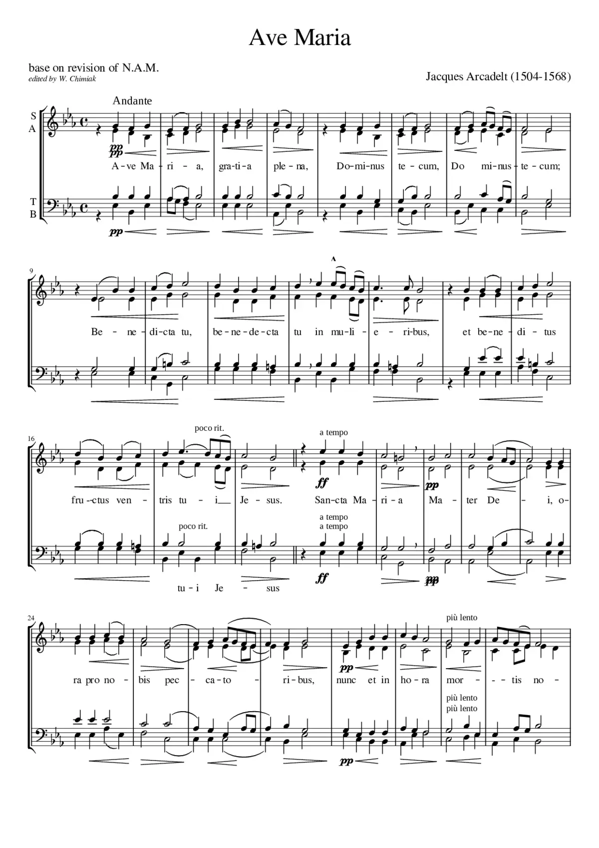 ave maria - Page 1