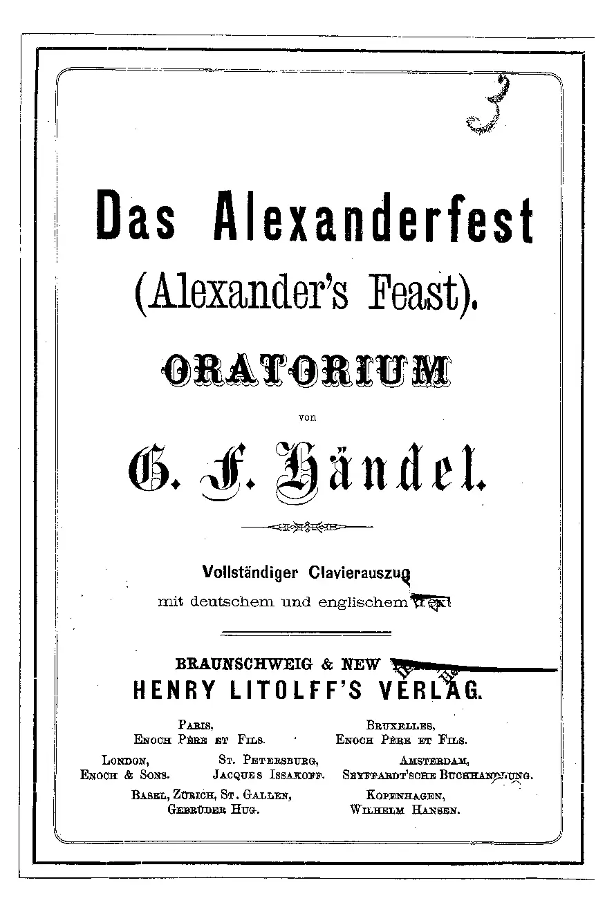 Alexander's Feast, or the Power of Musick - Page 1