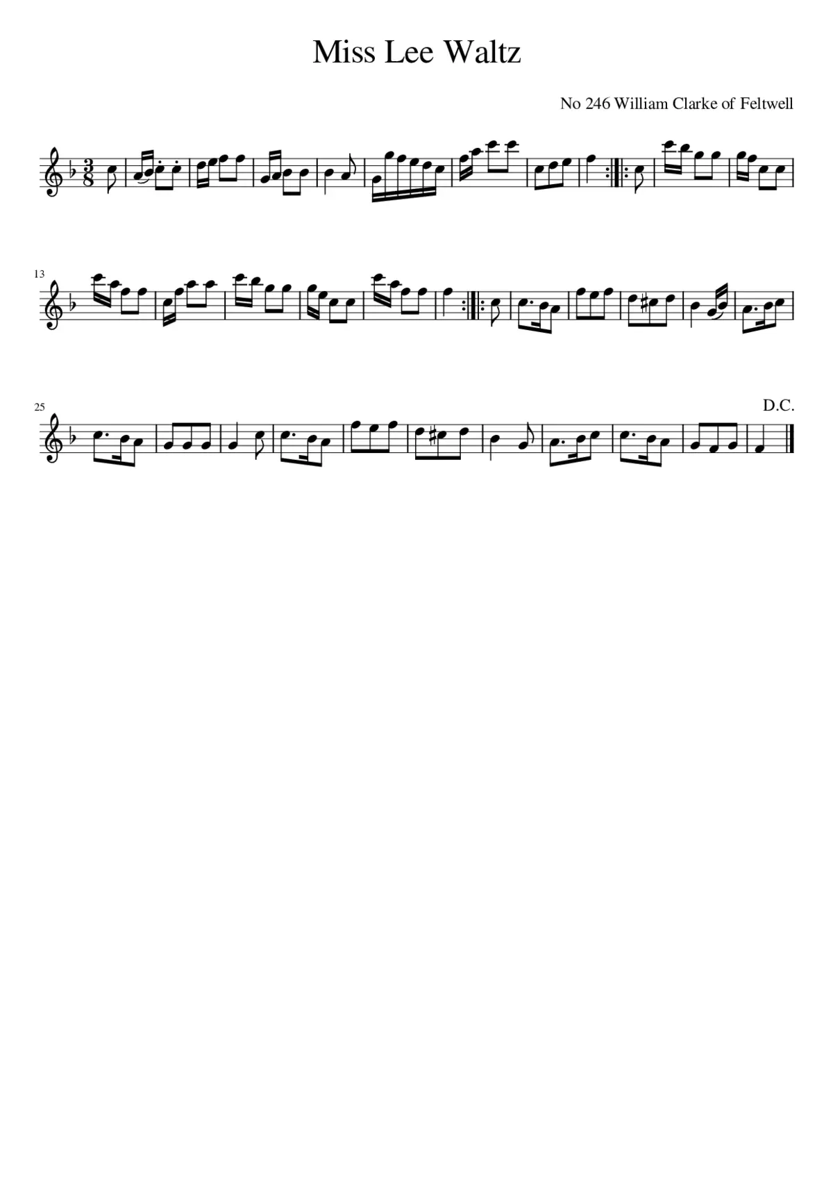 Miss Lee Waltz - Page 1