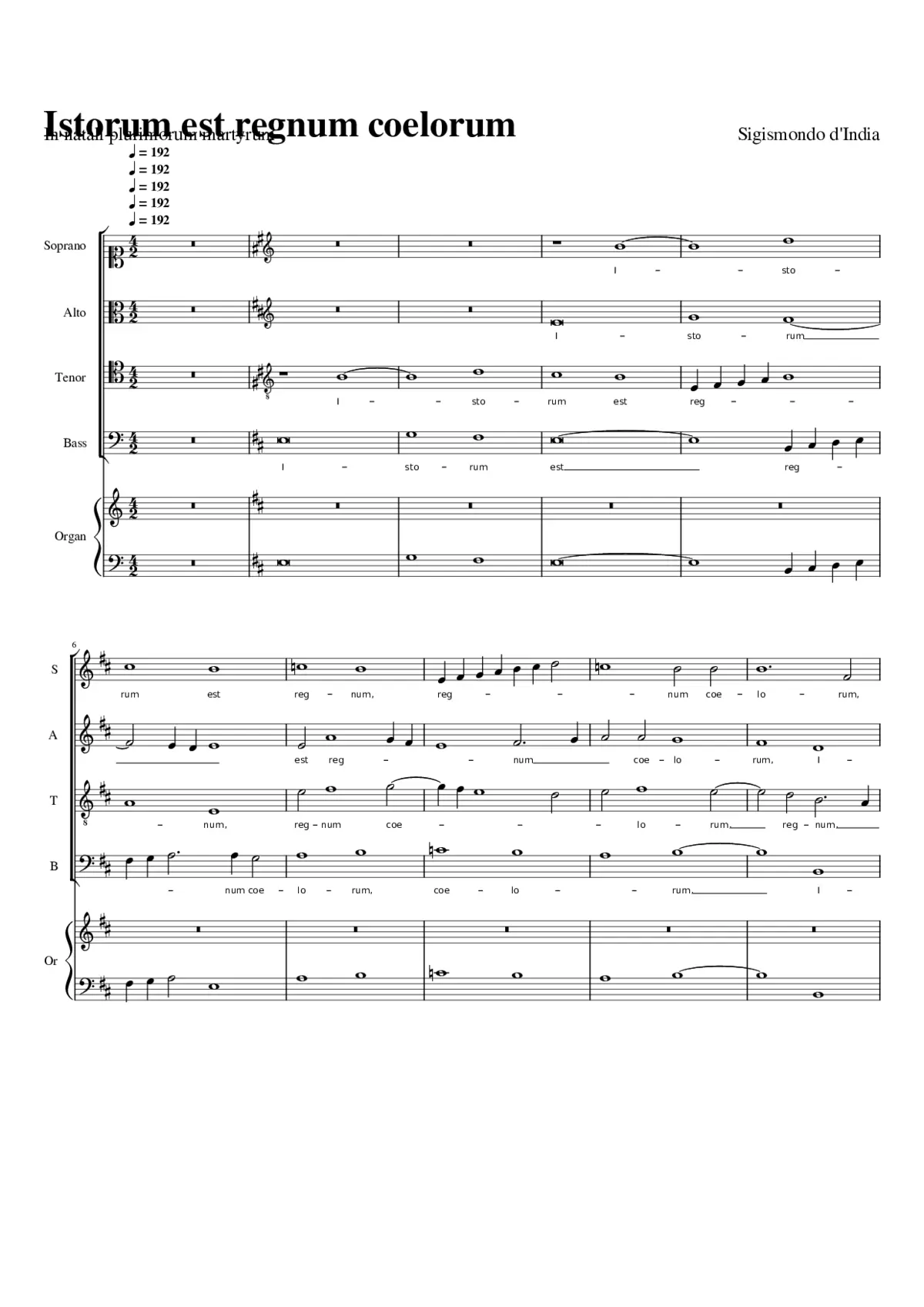 Istorum est regnum coelorum - Page 1