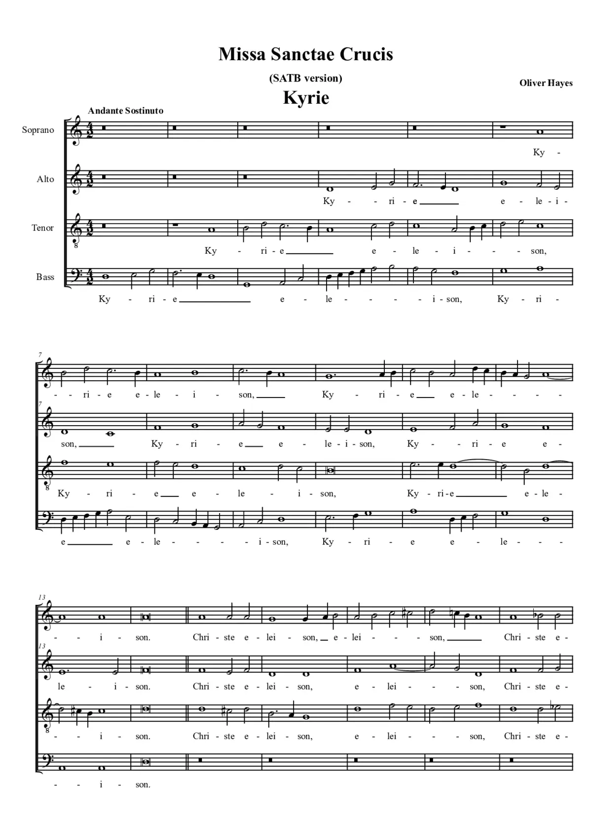 Missa Sanctae Crucis - Page 1