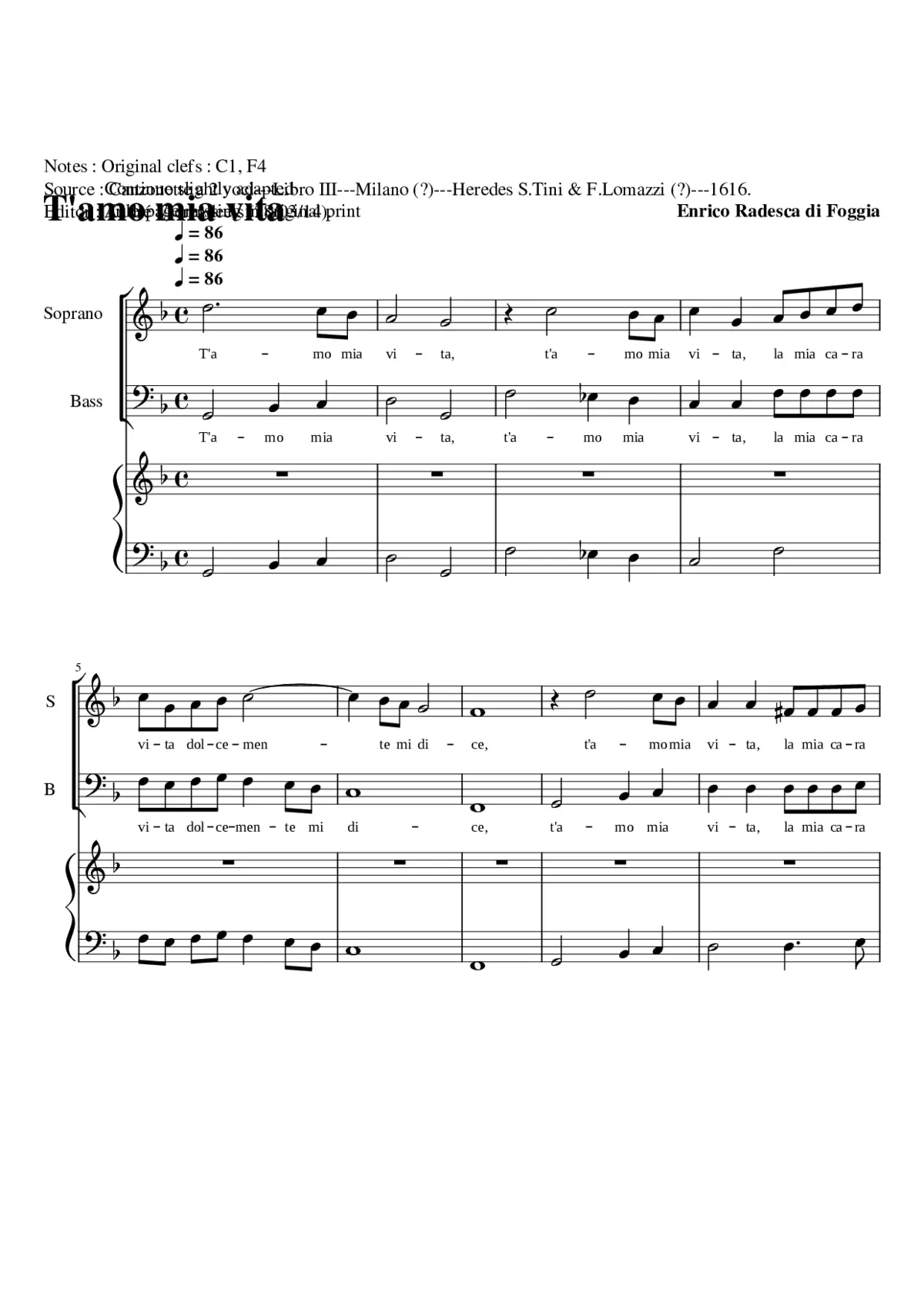 T'amo mia vita - Page 1