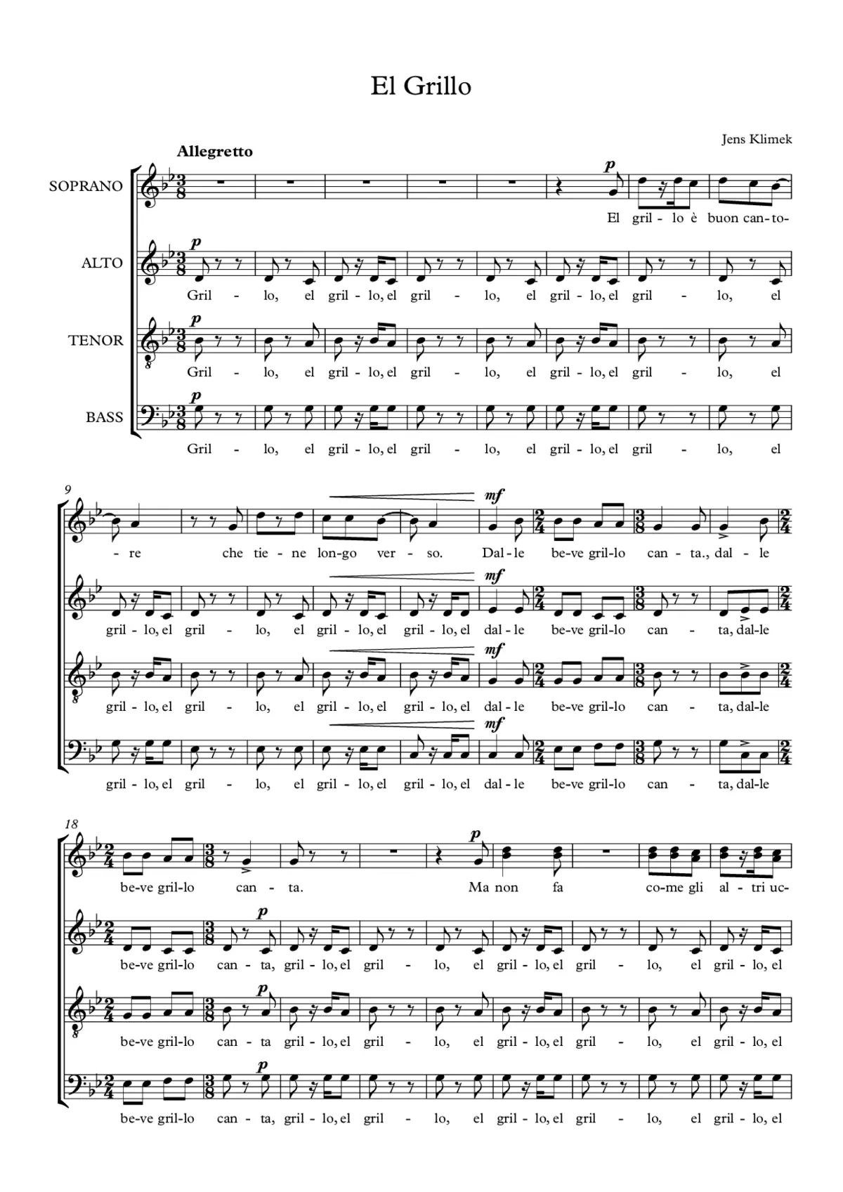 El Grillo - Page 1